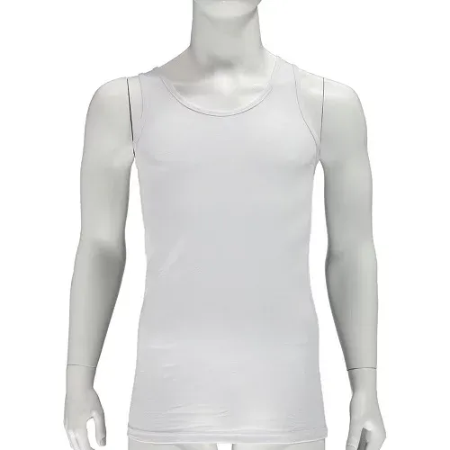 Apollo heren singlets Bamboo wit 2-pack - Afbeelding 3