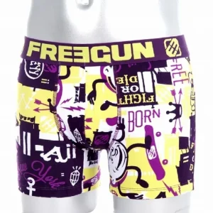 Freegun heren boxershort Comic paars katoen