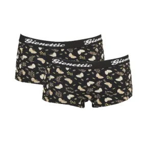 Gionettic dames boxershorts Vlinder zwart