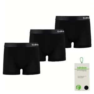 Apollo jongens boxershorts Bamboo Black 3-pack