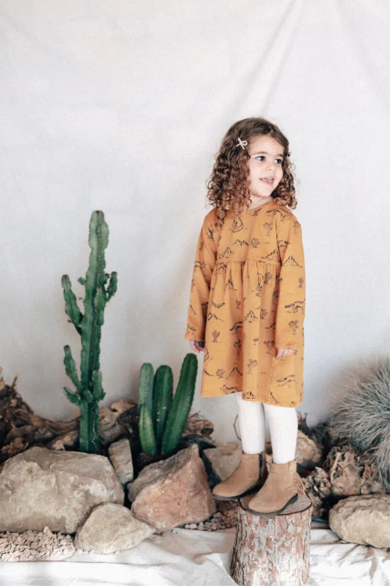 Arizona Dress Ocher - Afbeelding 2
