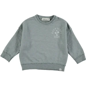 Good Vibes Sweatshirt Blue Grey