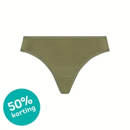 Ten Cate GOODZ dames string Bamboe groen