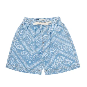 Bermuda Denim Bandana Print