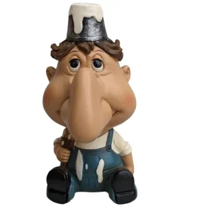 Brillenhouder brillenstandaard (huis) schilder – polystone – 11 cm hoog